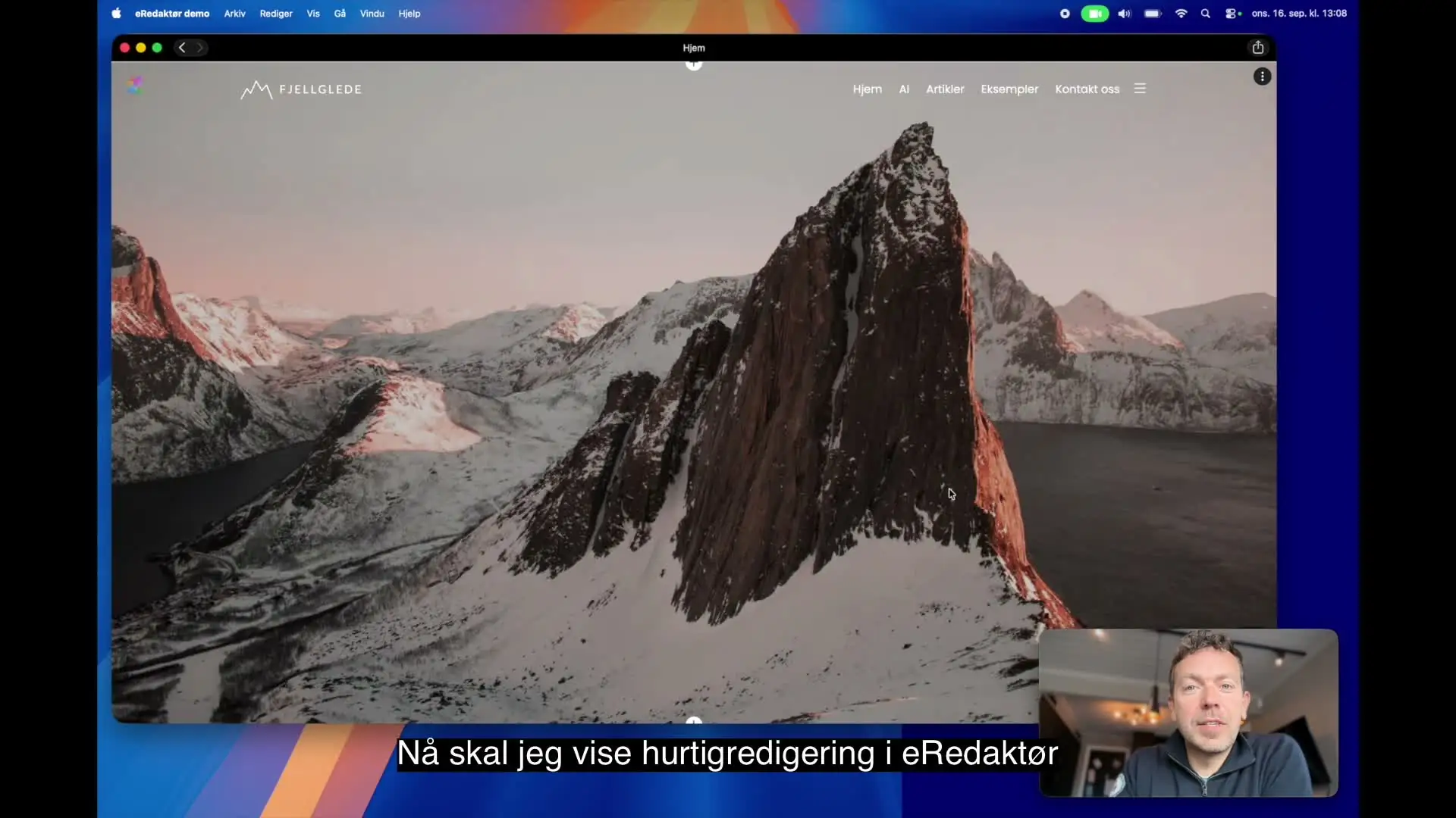 Forhåndsvisning av demovideo
